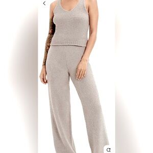 UGG Cozy Taupe Knit Tank and Pants